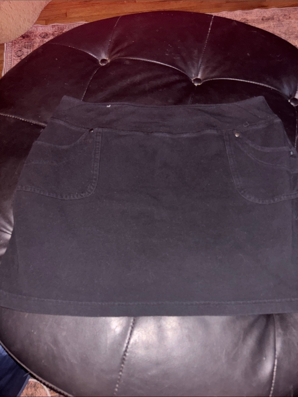 Style & Co Black cotton skort
